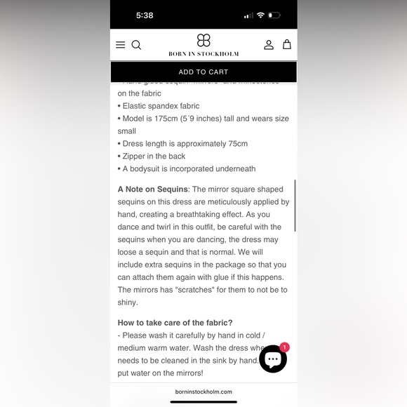 Born in Stockholm Raquel Mirror Dress White (NWT) Perfect for BURNING MAN! - Picture 8 of 8